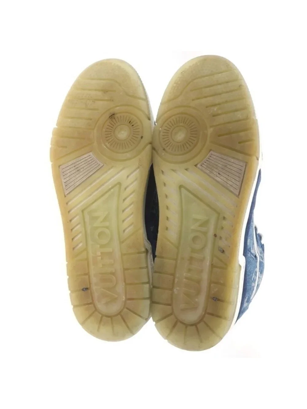 Louis Vuitton Monogram Denim LV Trainer Blue Sneaker
